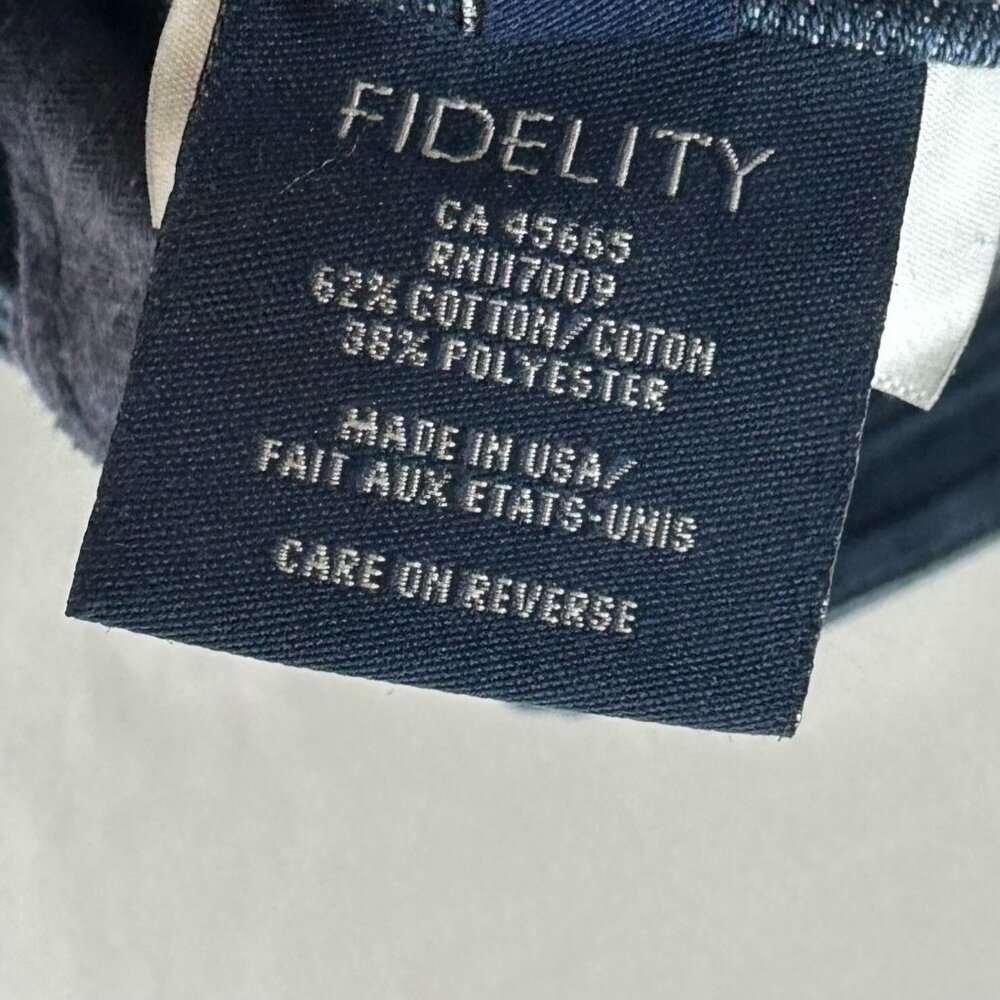 Fidelity Jeans Womens Sz 28 Skinny Ankle Cuffed Dark Washed Denim Blue - Picture 8 of 12